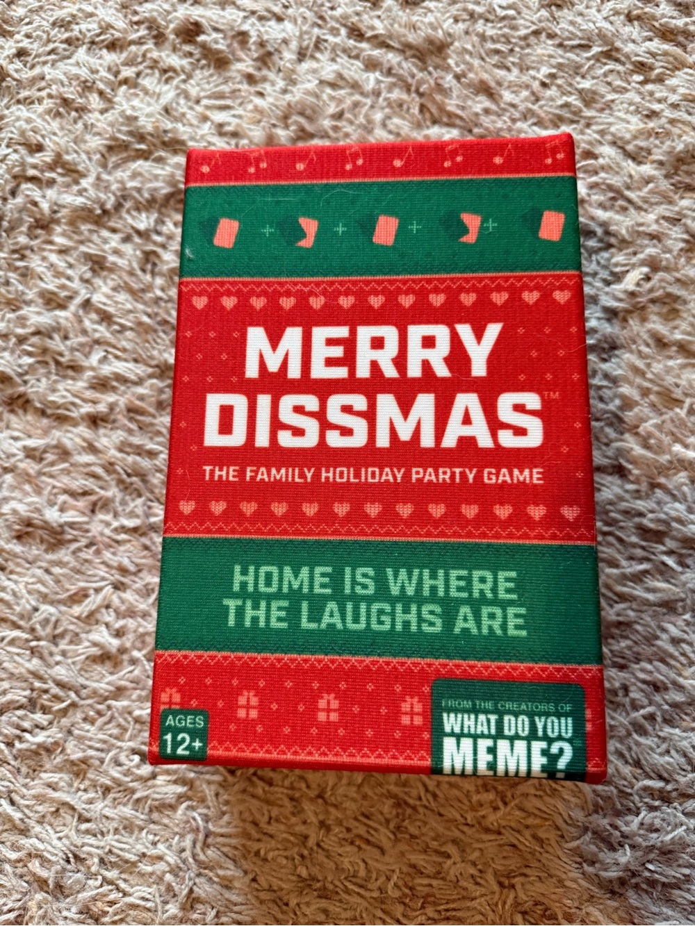 Merry Dissmas Family Holiday Party Game by What Do You Meme? - Red & Green